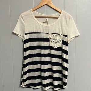 Lime N Chili Stripe Top Size Medium New with Tags